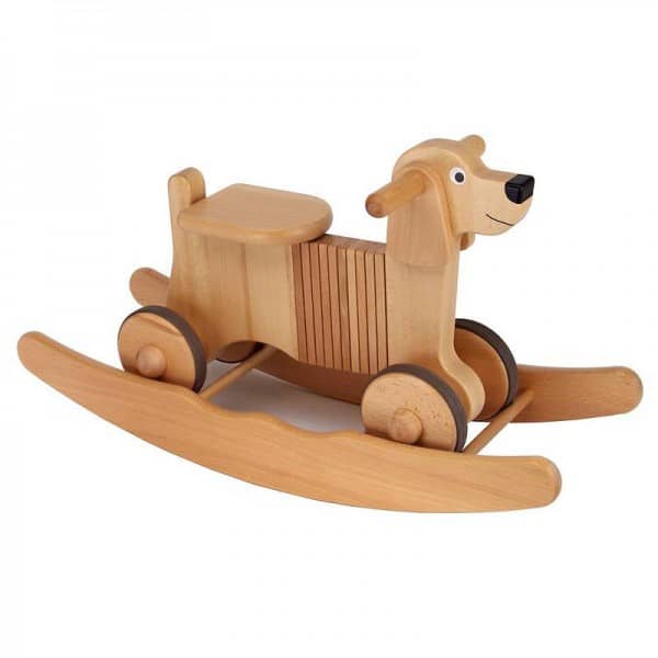 2-in-1 wooden combi toy dog