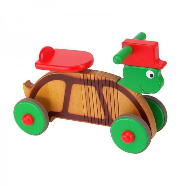 2-in-1 combi rocking and ride-on turtle in colour